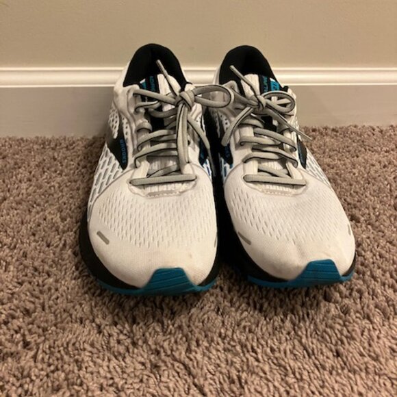 Brooks Adrenaline GTS 21 Running Shoes Mens White Blue Black - Picture 4 of 6